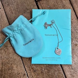 Return to Tiffany Heart Tag Pendant Necklace in Sterling Silver